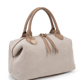 Borsa a mano da donna 100% pelle vegana PU 749-1PT-TAN Diana&co