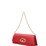 Borsa a spalla da donna Vera pelle 07313-L214 ROSSO Roberta Rossi