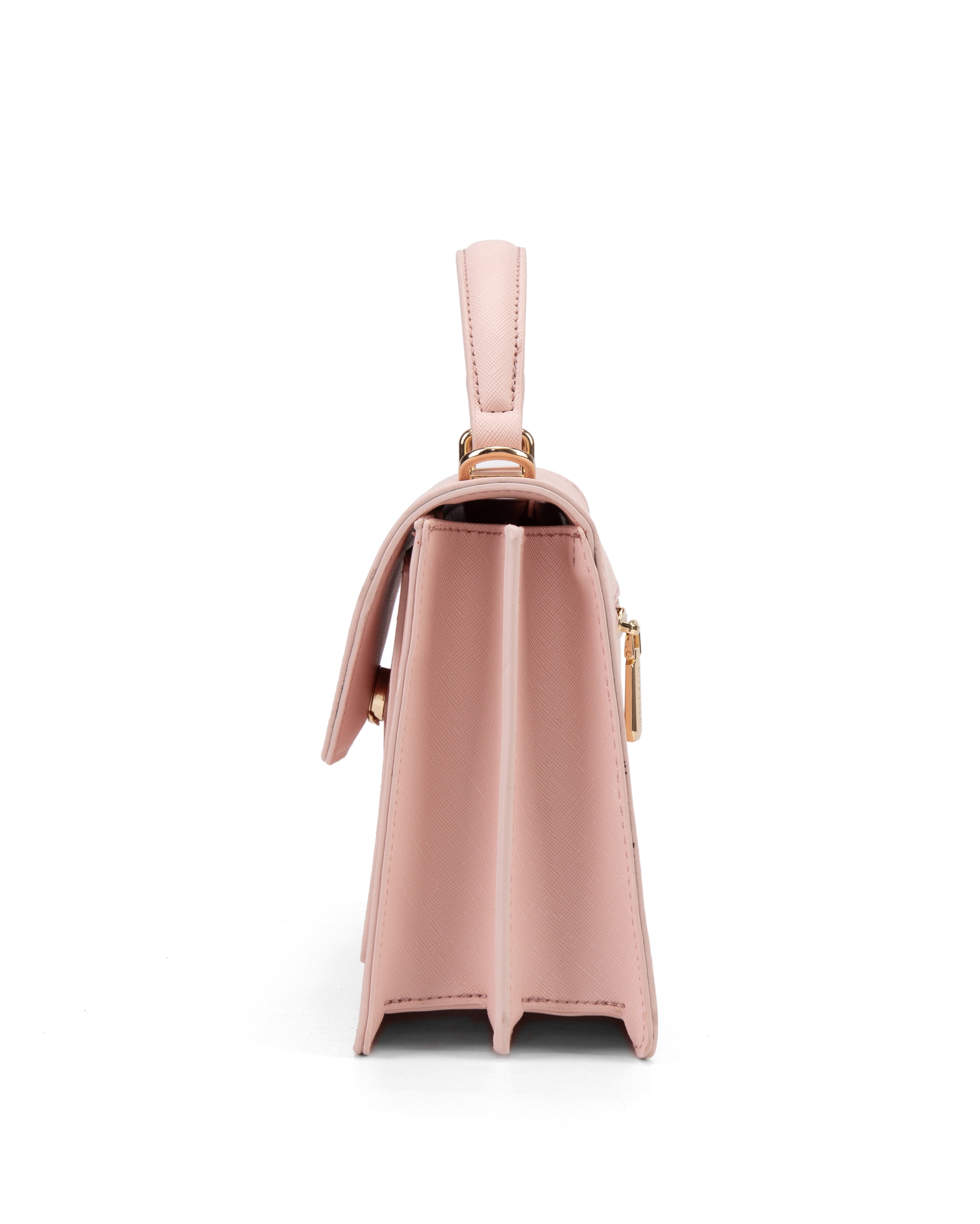 Borsa a mano da donna 100% pelle vegana PU 700-2PT-ROSE Diana&co