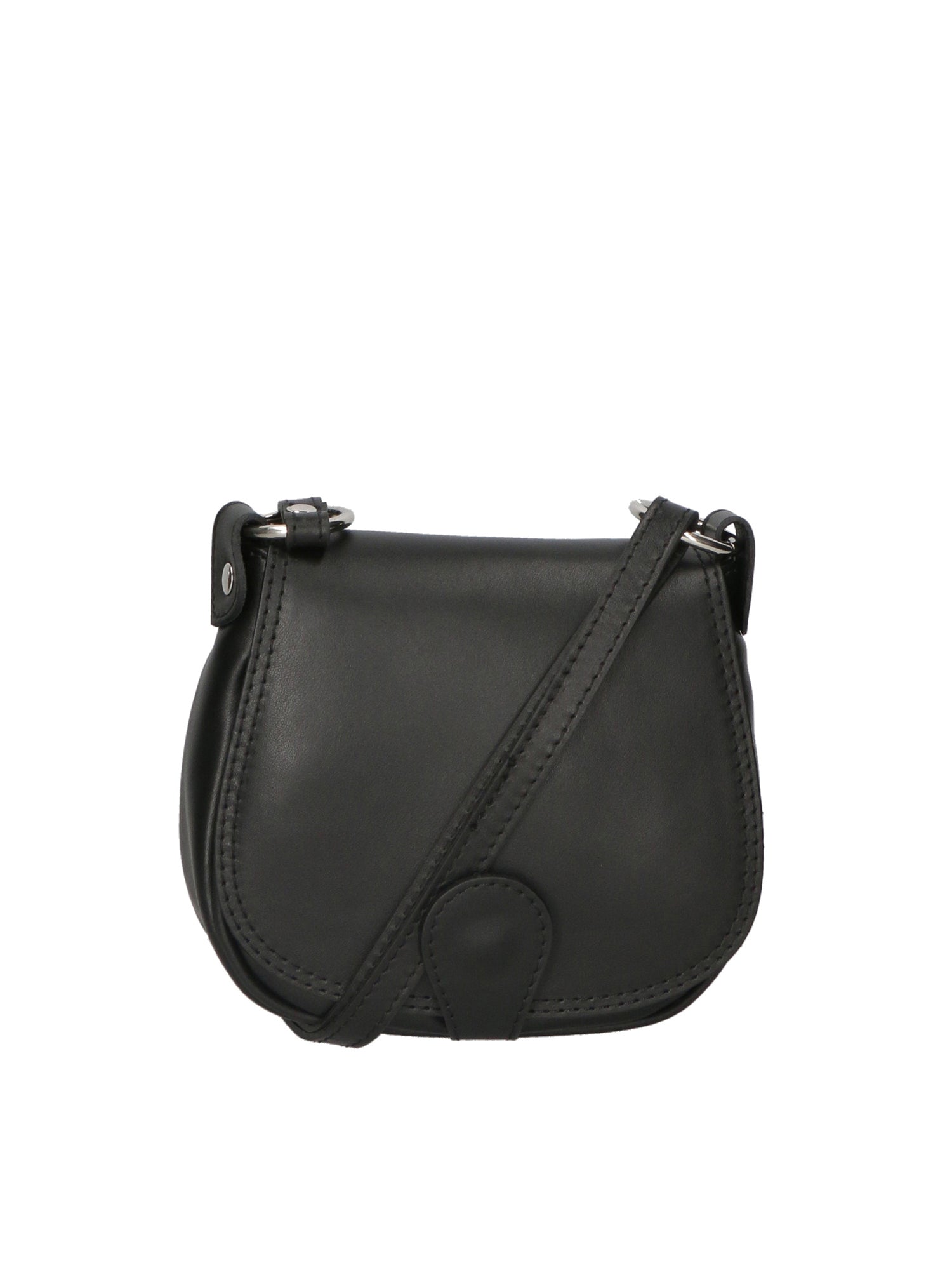 Bianca Borsa a tracolla da donna Vera pelle 10016 1020-NERO BLACK Gave Lux