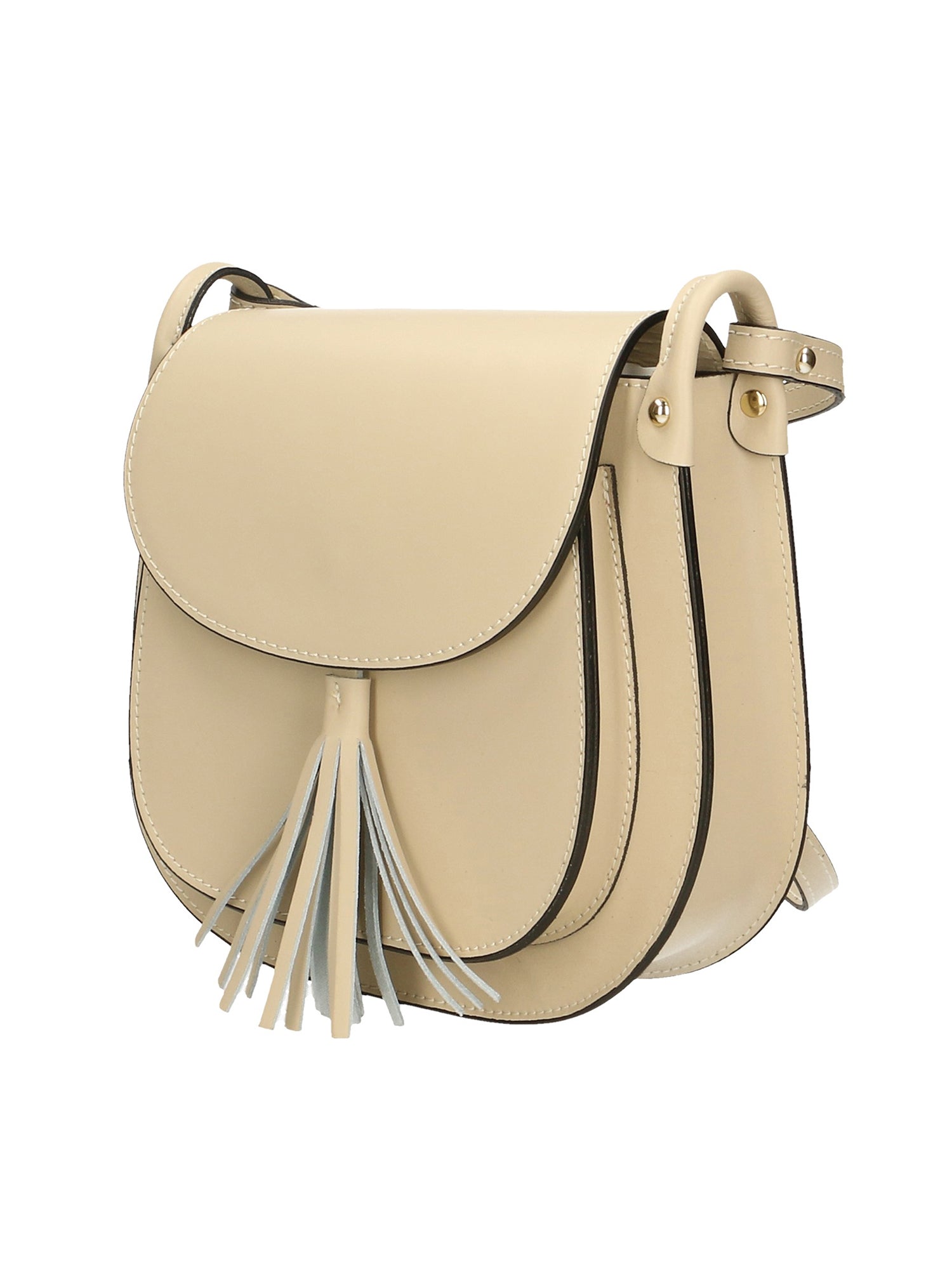 Penelope Borsa a tracolla da donna 100% pelle AD001-BEIGE Gave Lux