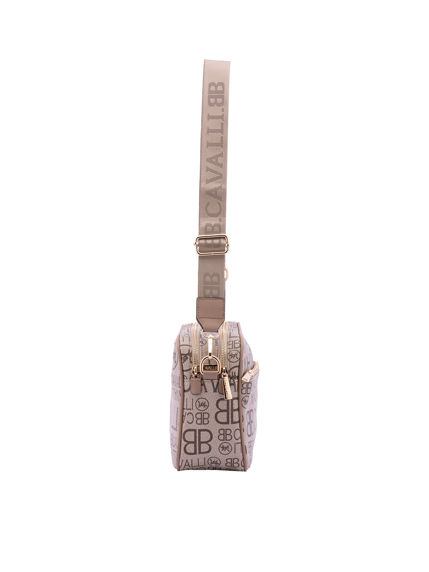 Borsa a tracolla da donna Ecopelle BC1416-KHAKI B Cavalli