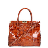 Delfina Borsa a mano da donna Vera pelle 7742-C17 CUOIO COGNAC Gave Lux