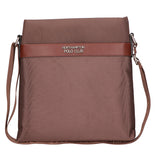 Borsa a tracolla uomo Pelle vegana + Tessuto PCL3068-EARTH Northampton Polo Club
