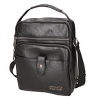 Borsa a tracolla uomo vegana 100% PU Leather PCL3101-BLACK Northampton Polo Club