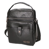 Borsa a tracolla uomo vegana 100% PU Leather PCL3101-BLACK Northampton Polo Club