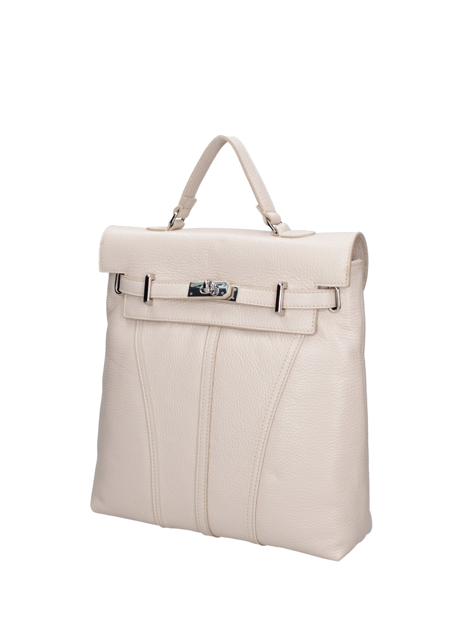 Borsa a mano da donna Vera pelle 07248-D37 LATTE Roberta Rossi