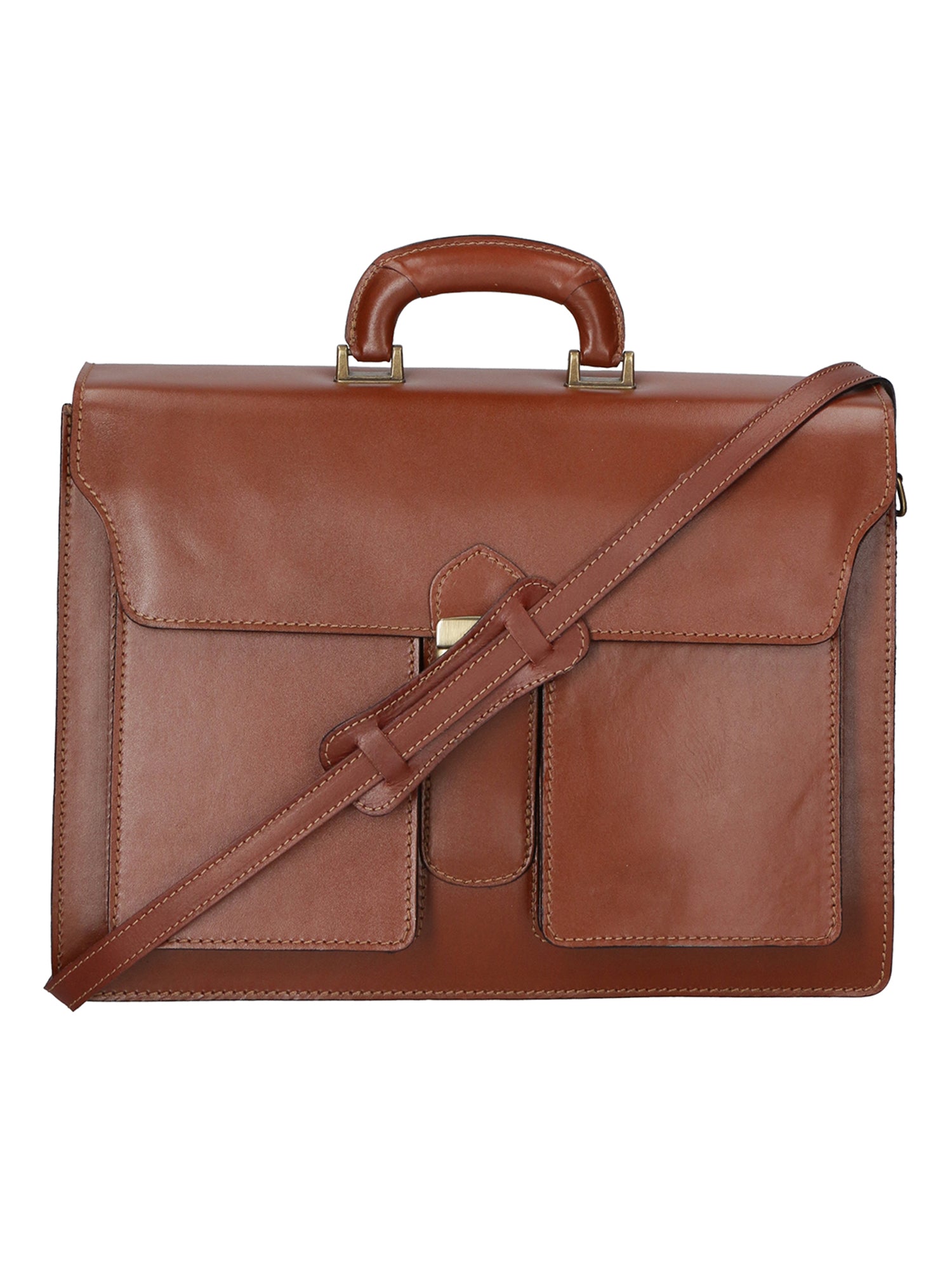 Enea Borsa da lavoro uomo Vera pelle 7001-MARRONE Gave Lux