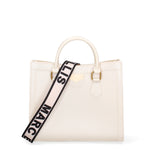 Borsa a mano da donna 100% Pvc FLAT-WOOD-M 24-WHITECAP - LIGHT OTTONE Marc Ellis