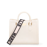 Borsa a mano da donna 100% Pvc FLAT-WOOD-M 24-WHITECAP - LIGHT OTTONE Marc Ellis
