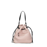Borsa a secchiello da donna Ecopelle F6714-3-BEIGE - PINK David Jones