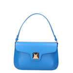 Astrea Borsa a spalla da donna 100% pelle 06015-L222 BLU ASTER Gave Lux