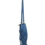 Solana Borsa a tracolla da donna Vera pelle 1518-BLU Gave Lux