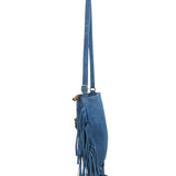 Solana Borsa a tracolla da donna Vera pelle 1518-BLU Gave Lux