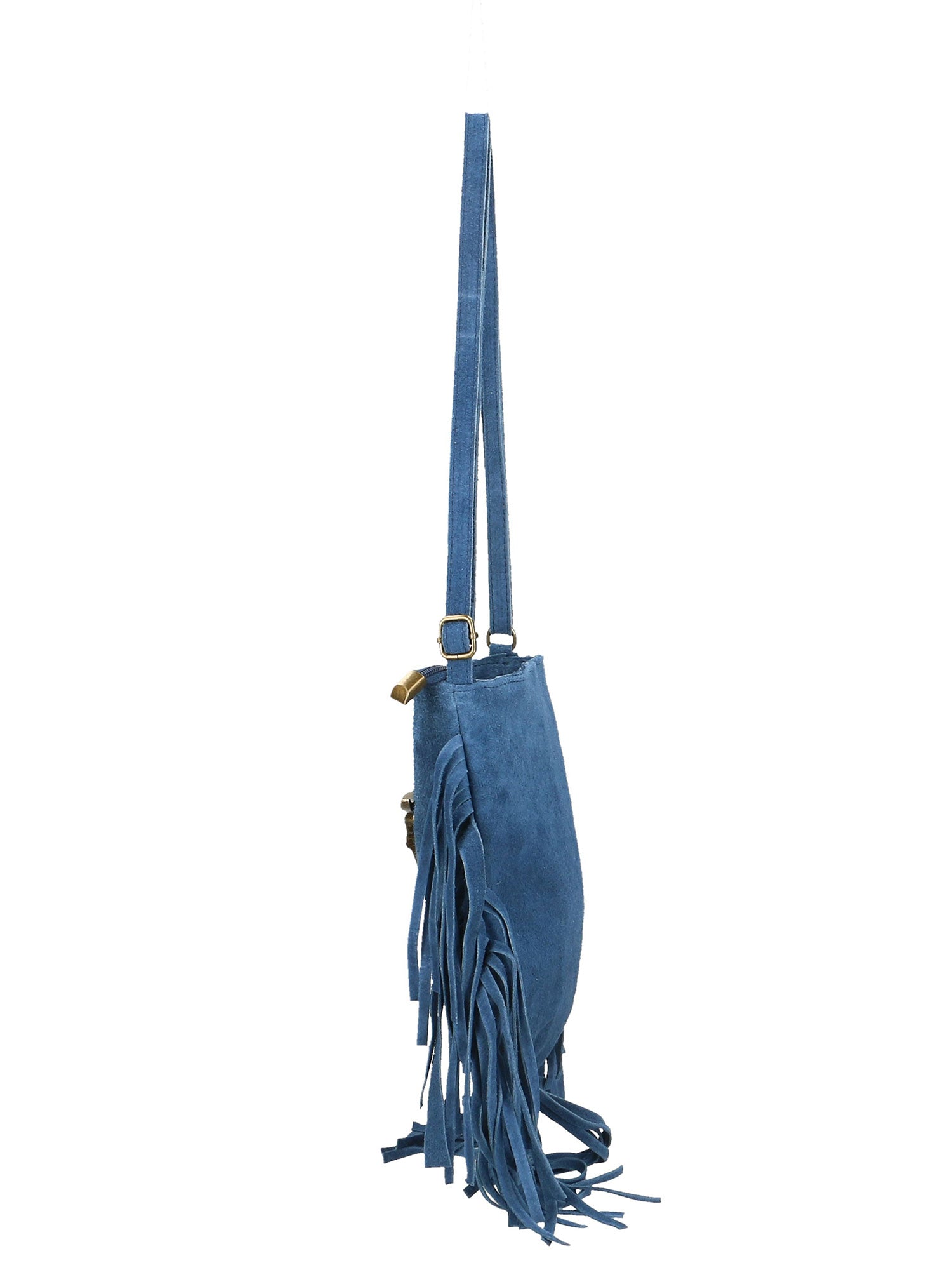 Solana Borsa a tracolla da donna Vera pelle 1518-BLU Gave Lux