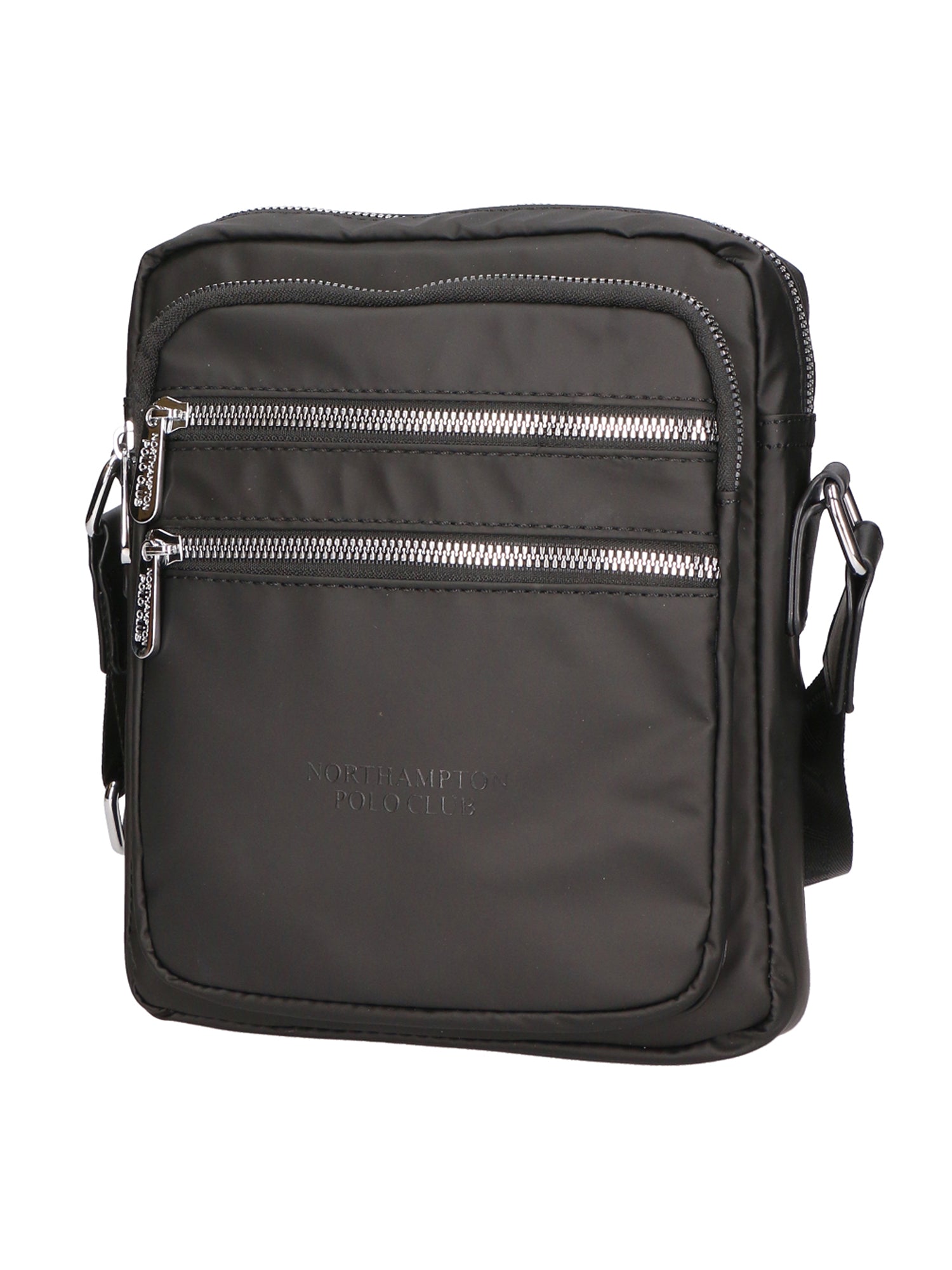 Borsa a tracolla uomo 100% pelle PU PCL3020-BLACK Northampton Polo Club