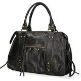 Elara Borsa a spalla da donna Vera pelle 06090-NERO Gave Lux