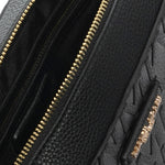 Borsa a tracolla da donna 100% poliuretano FANNIE-NY-BLACK-GOLD Marc Ellis