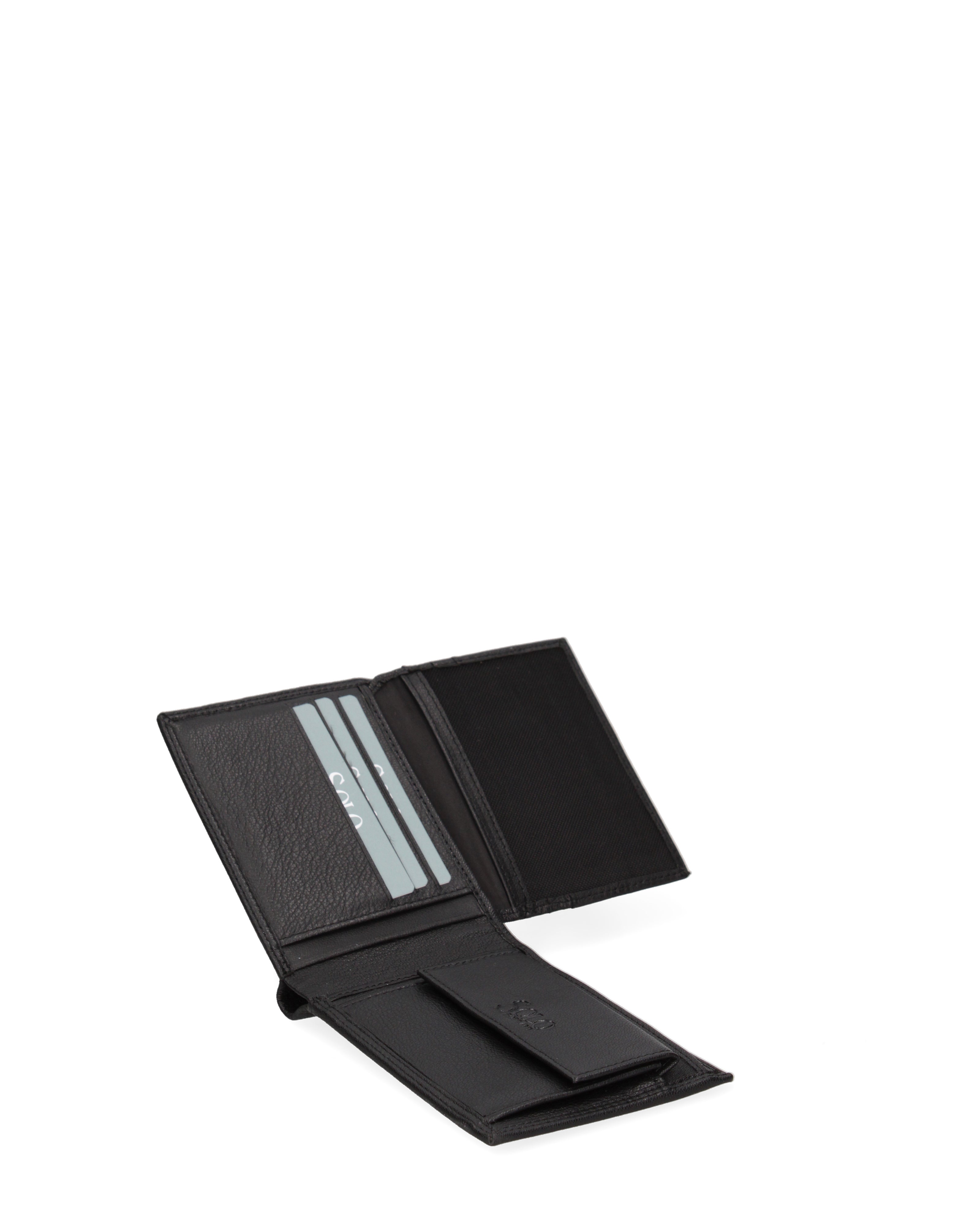 Portafoglio uomo in vera pelle Casual K35358P029-NERO Solo Soprani