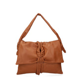 Borsa a spalla da donna Vera pelle 07172-S44 CUOIO Viola Castellani