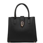 Borsa a mano da donna 100% pelle vegana PU 712-2PT-BLACK Diana&co