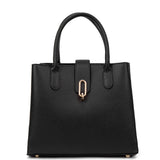 Borsa a mano da donna 100% pelle vegana PU 712-2PT-BLACK Diana&co