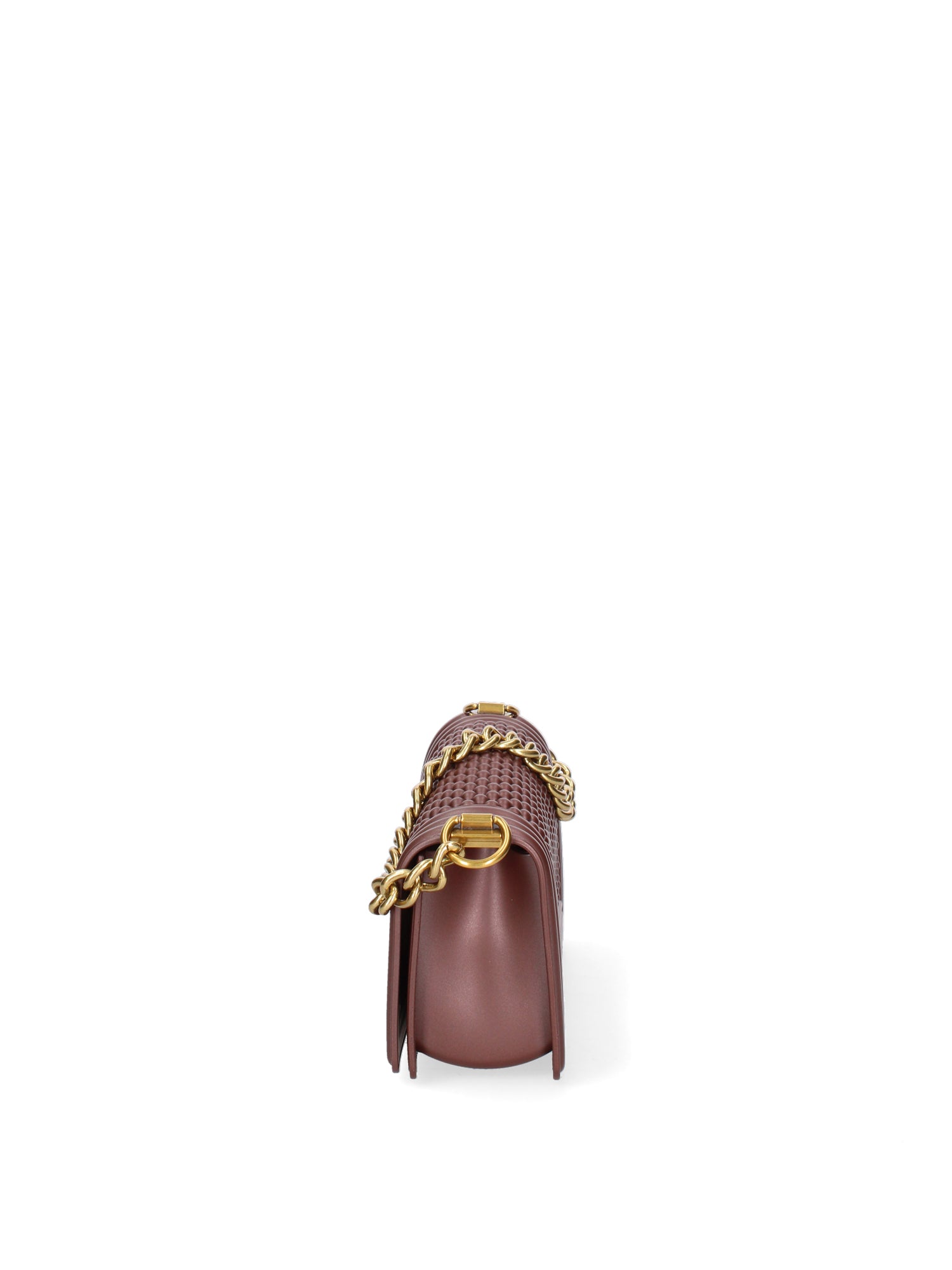 Borsa a mano da donna 100% Pvc FLAT-S-BALL 24-CHOCOLATE - LIGHT OTTONE Marc Ellis