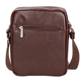 Borsa a tracolla uomo in pelle PU Casual PCL3081-BROWN Northampton Polo Club
