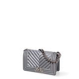Borsa a mano da donna 100% Pvc FLAT-S 24-GUN METAL - BRUSH CDF Marc Ellis