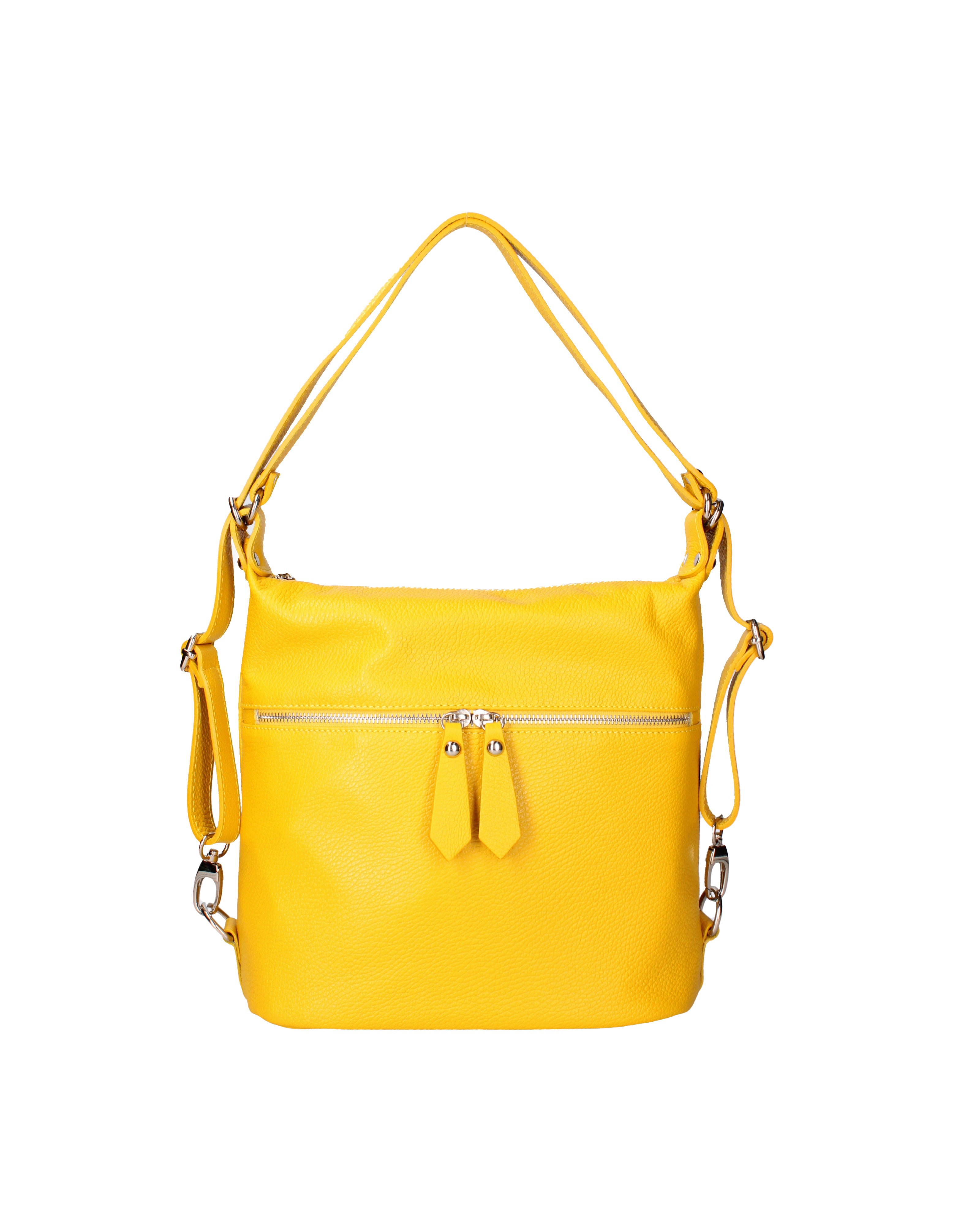 Bianca Borsa a spalla da donna Vera pelle 07136-D04 GIALLO Viola Castellani