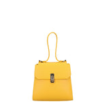 Borsa a mano da donna 100% pelle 07204-L224 GIALLO Viola Castellani