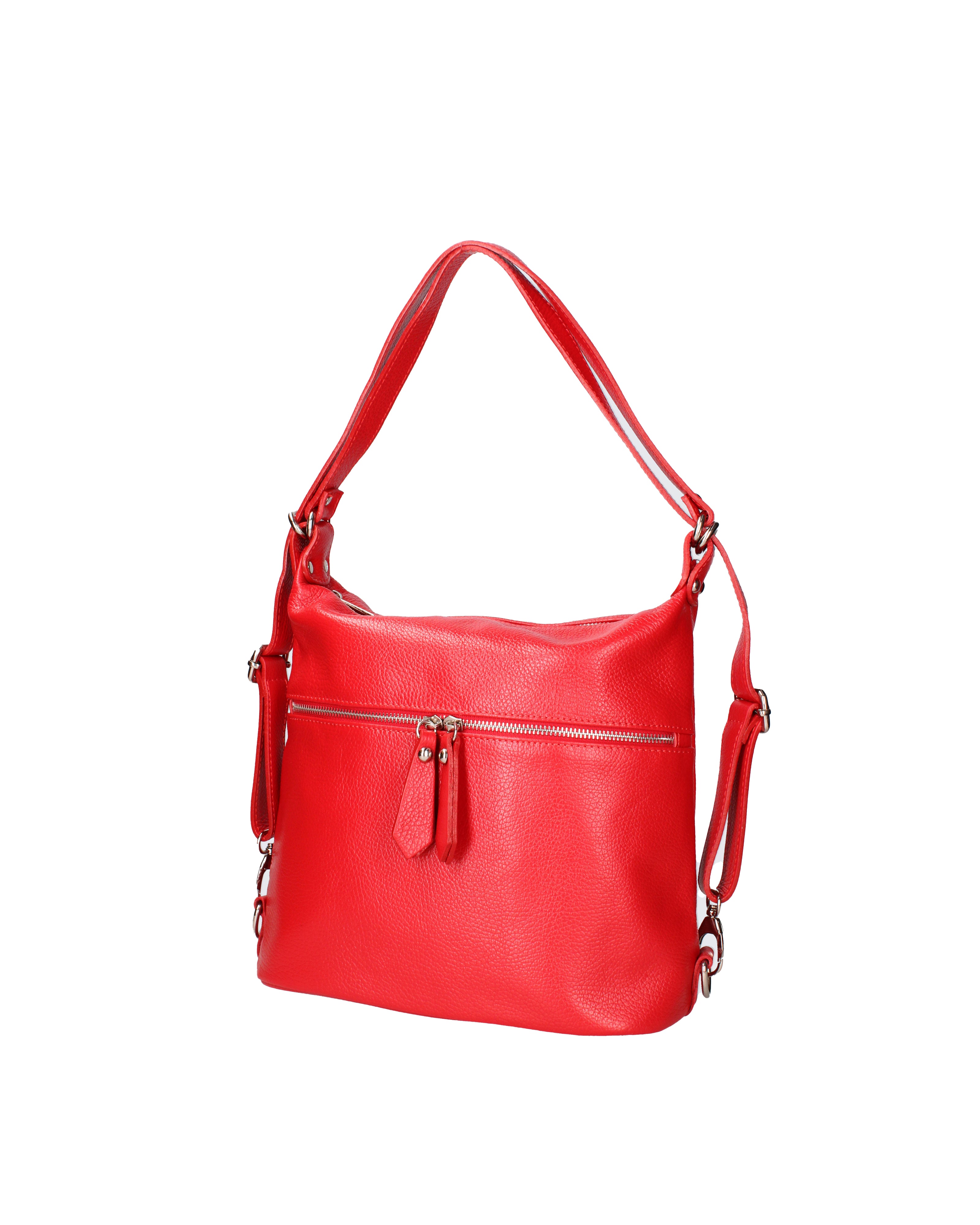 Bianca Borsa a spalla da donna Vera pelle 07136-D58 ROSSO FUOCO Viola Castellani
