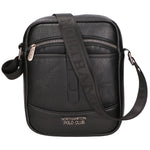 Borsa a tracolla uomo 100% PU Leather PCL3006-BLACK Northampton Polo Club