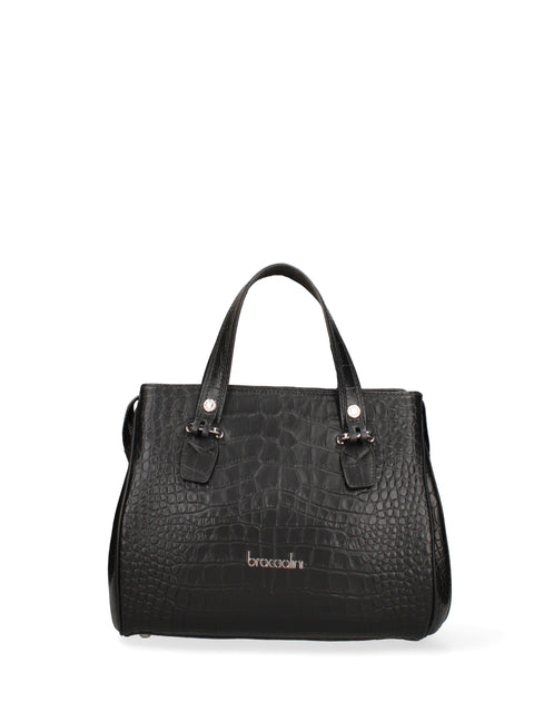 Avelina Chic Borsa a mano da donna Vera pelle B14191-NERO