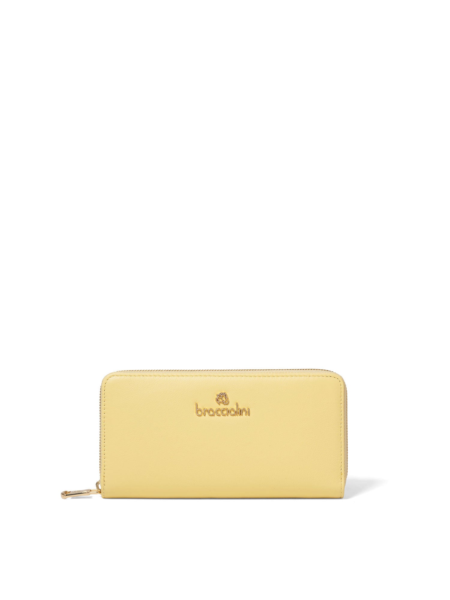 Felicia Portafoglio donna con zip Misto Poliestere + Poliuretano B16410 126CO-GIALLO Braccialini