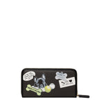 Felicia Portafoglio donna con zip Misto Poliestere + Poliuretano B16410 126CO-NERO Braccialini