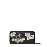Felicia Portafoglio donna con zip Misto Poliestere + Poliuretano B16410 126CO-NERO Braccialini