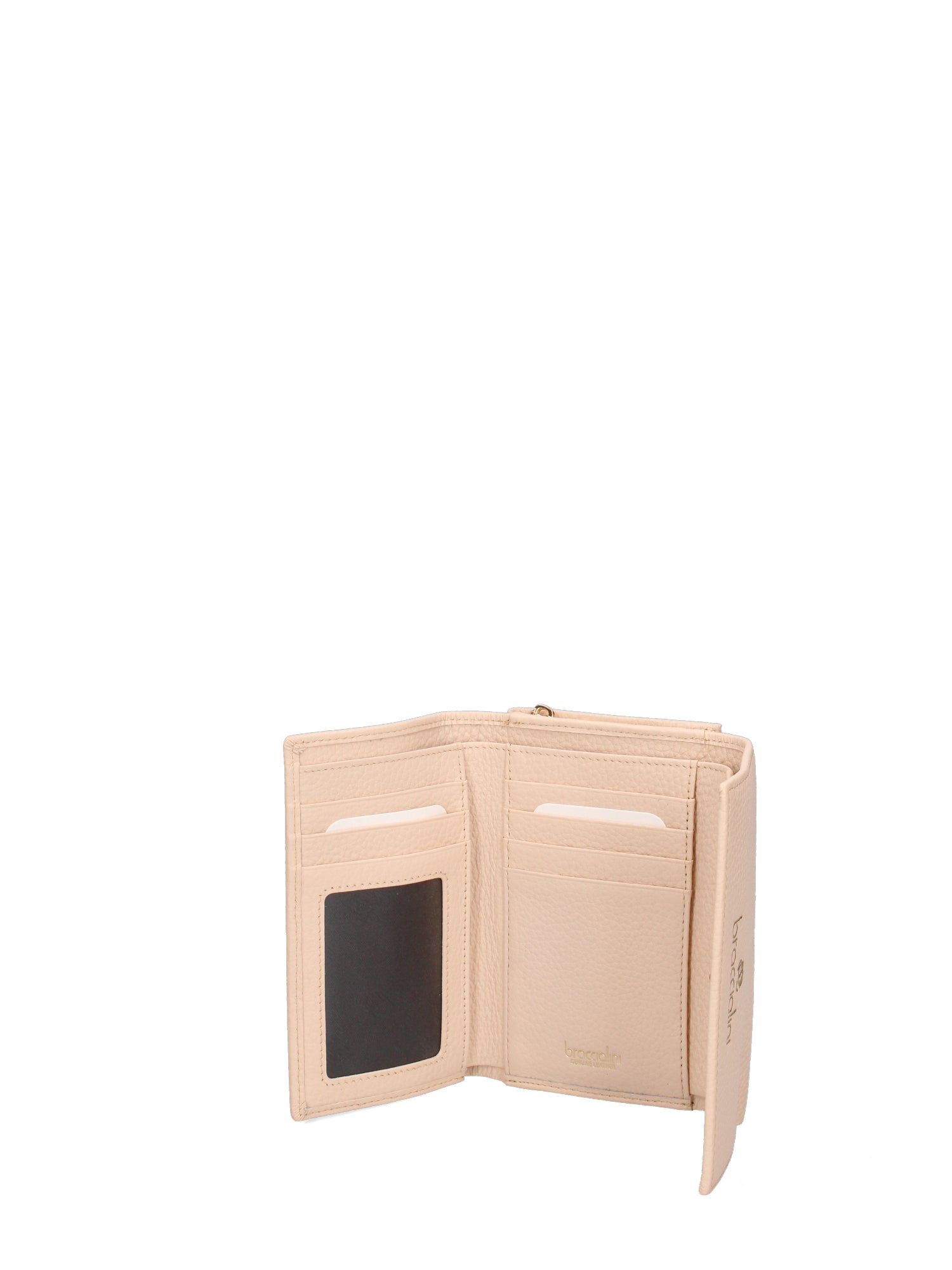 Edera Ultra B16702CO-BEIGE Portafoglio donna in vera pelle Braccialini