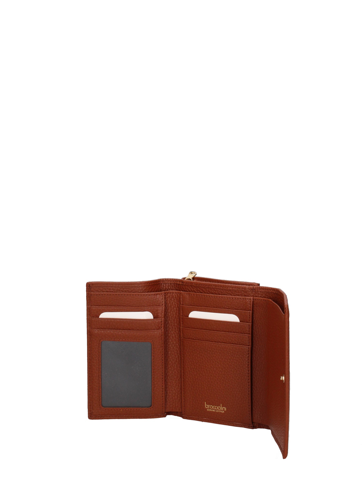 Edera Ultra B16702CO-MARRONE Portafoglio donna in vera pelle Braccialini