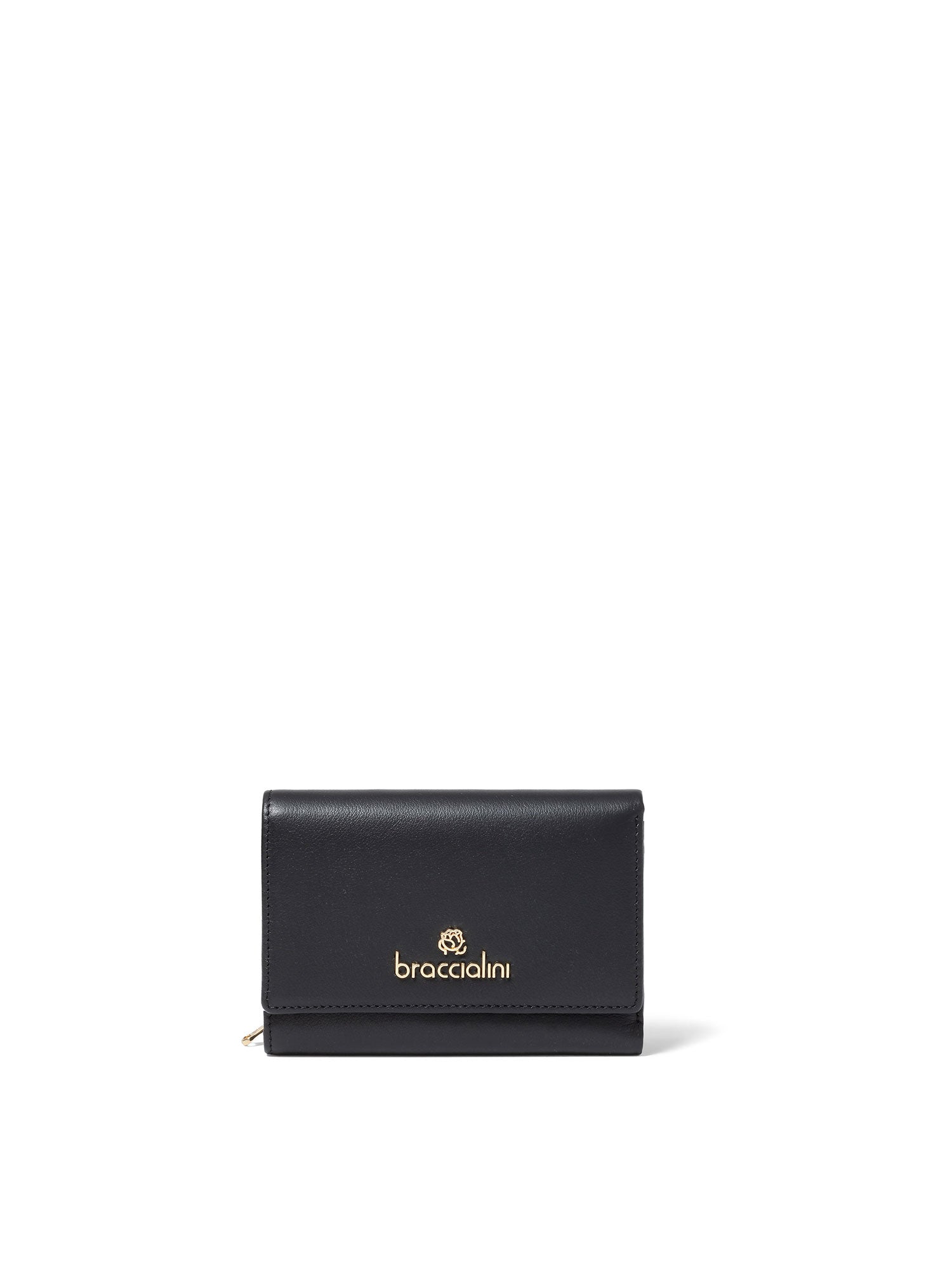 Edera Ultra B16702CO-NERO Portafoglio donna in vera pelle Braccialini