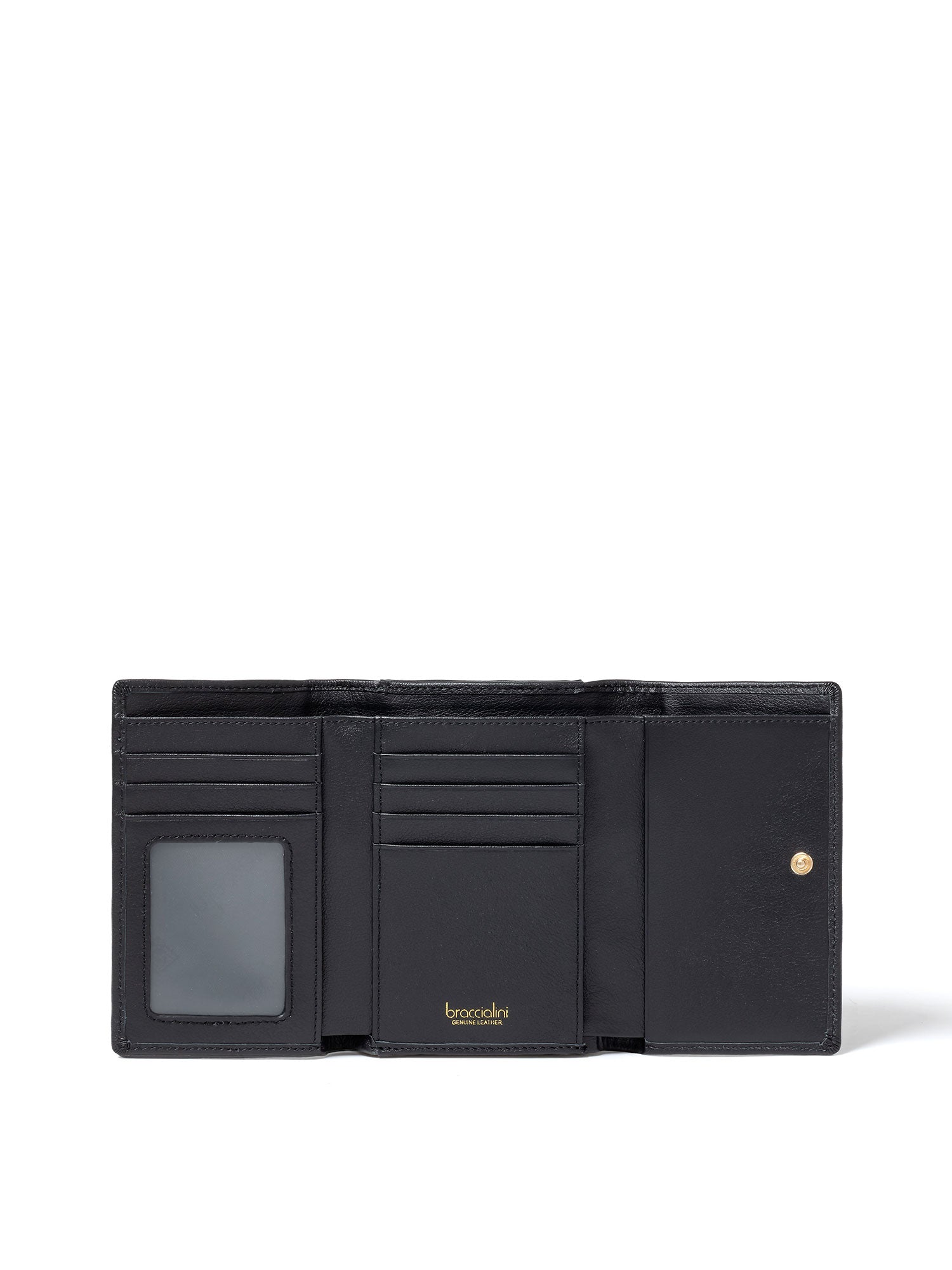 Edera Ultra B16702CO-NERO Portafoglio donna in vera pelle Braccialini