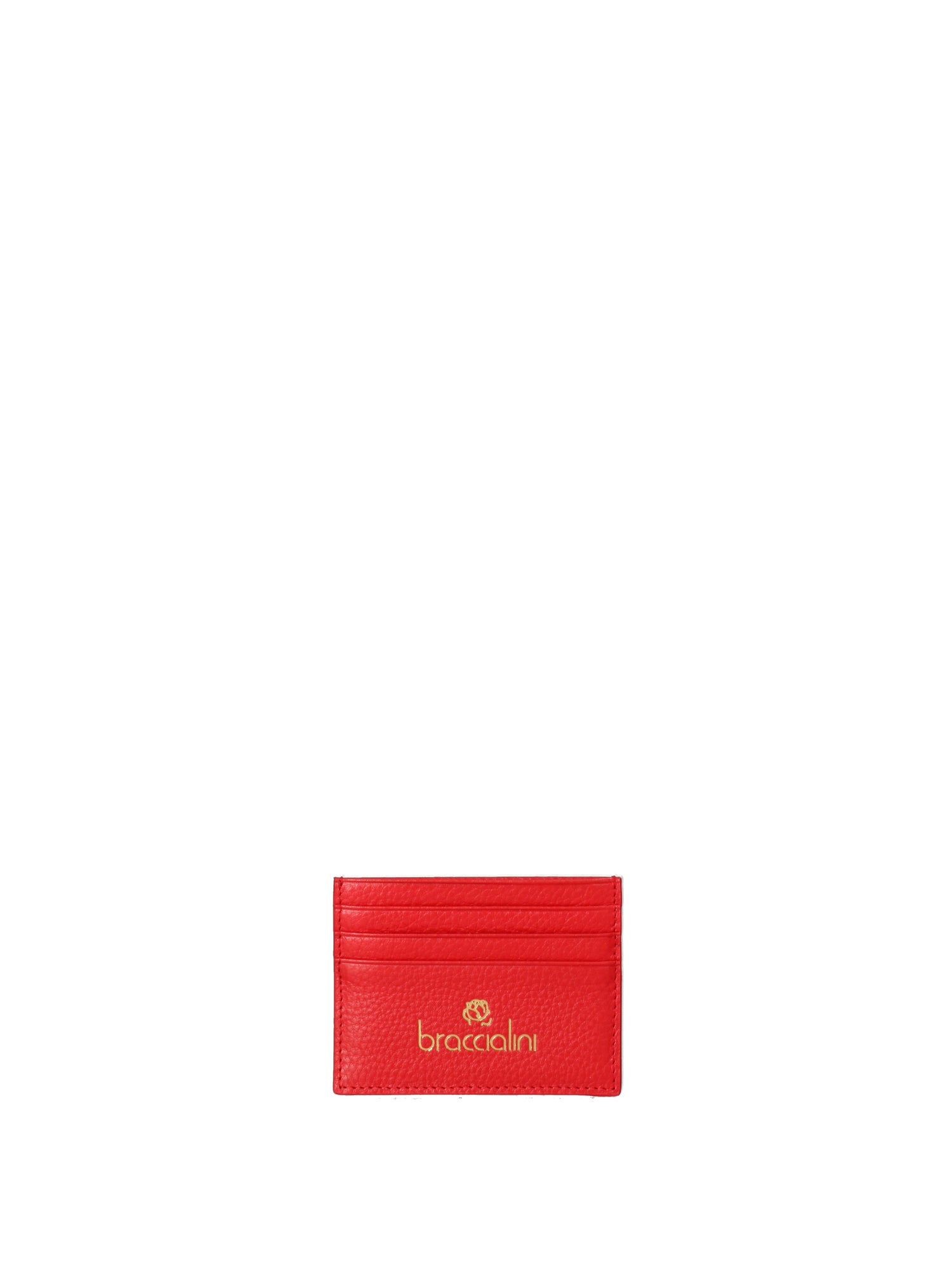 Lisabel B16704CO-ROSSO Porta Carte Donna Vera Pelle Braccialini