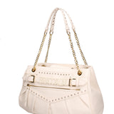 Lumena Lux Borsa a spalla da donna 100% poliuretano B17135-BEIGE Braccialini