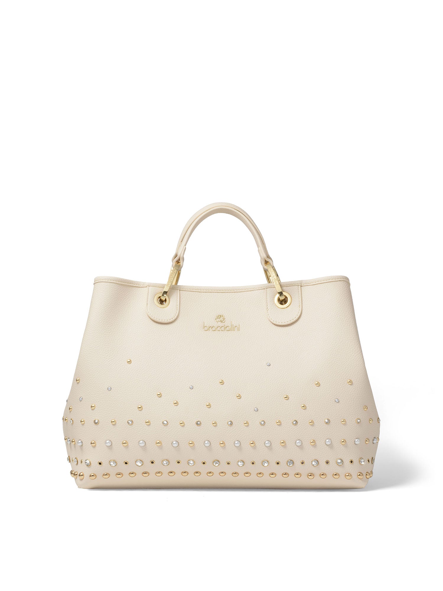 Avelia Elite Borsa a mano da donna Misto Poliestere + Poliuretano B17185-BEIGE Braccialini