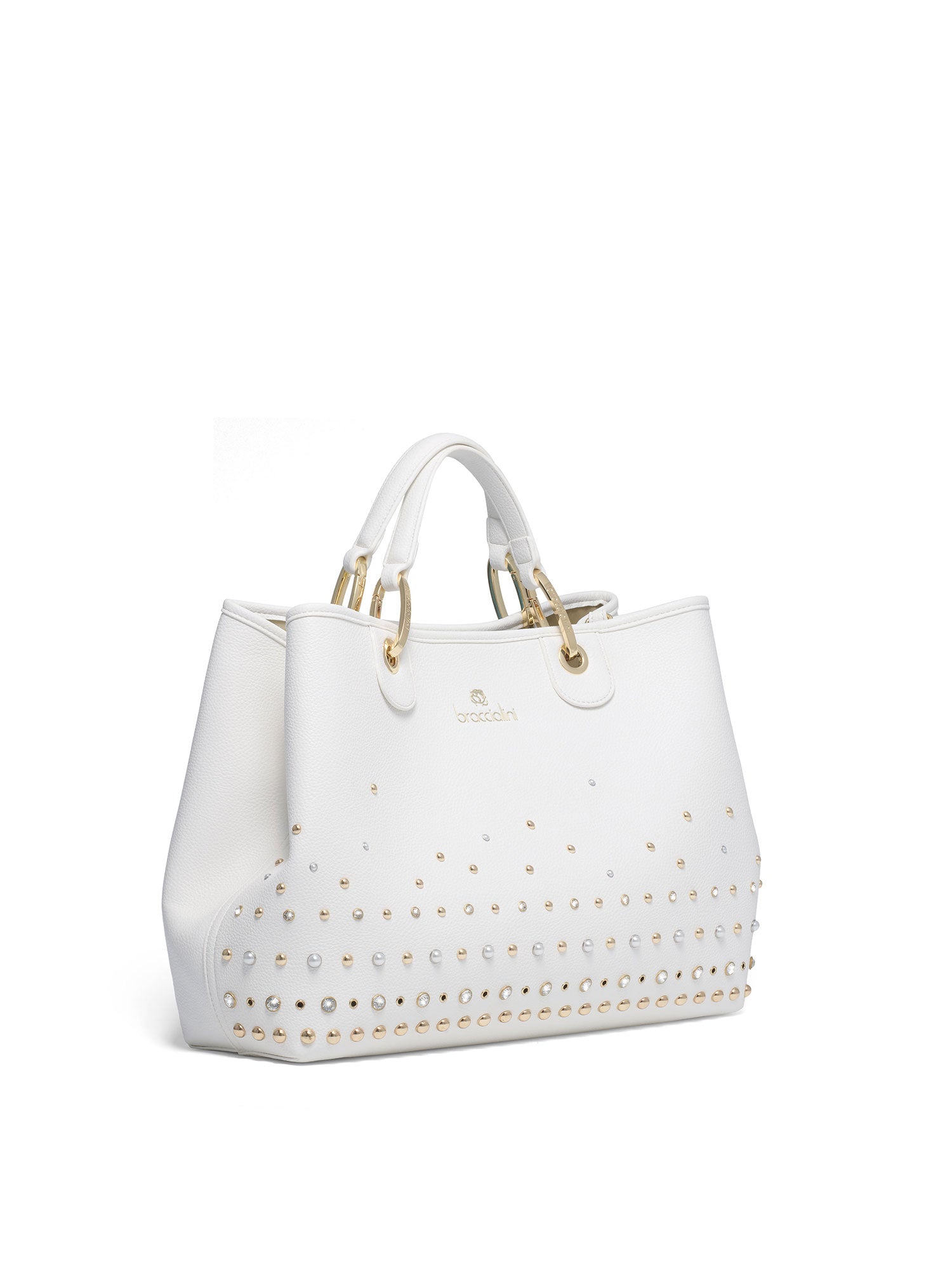 Avelia Elite Borsa a mano da donna Misto Poliestere + Poliuretano B17185-BIANCO Braccialini