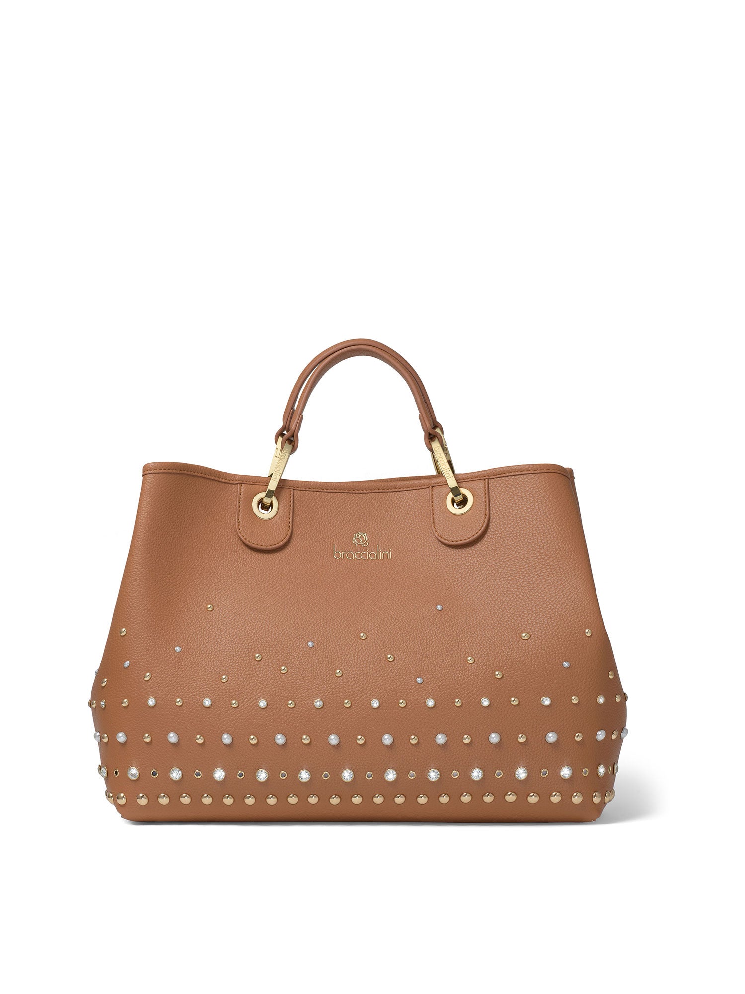 Avelia Elite Borsa a mano da donna Misto Poliestere + Poliuretano B17185-MARRONE Braccialini