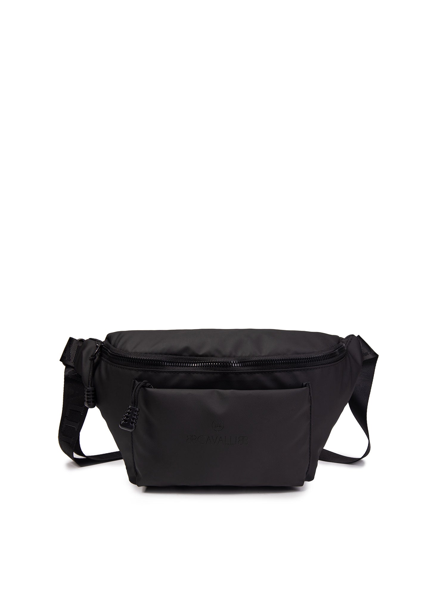 Marsupio da uomo in pelle vegana Con Zip BC1189-BLACK B Cavalli