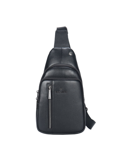 Marsupio uomo vera pelle Casual BC1411-BLACK