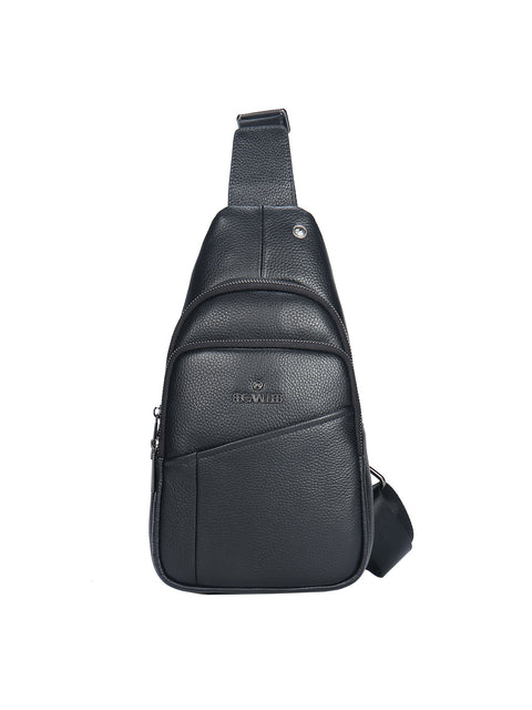 Marsupio uomo vera pelle Casual BC1412-BLACK