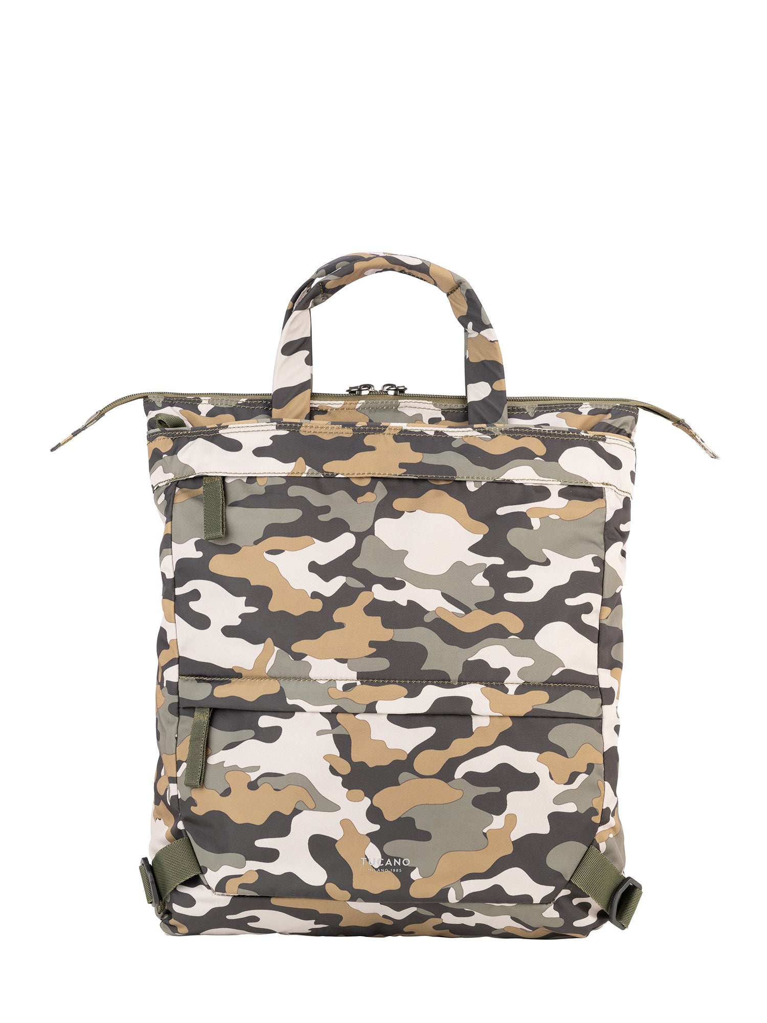 Zaino unisex in PET riciclato Casual BDESBKSH-M-CAM-Verde militare Tucano